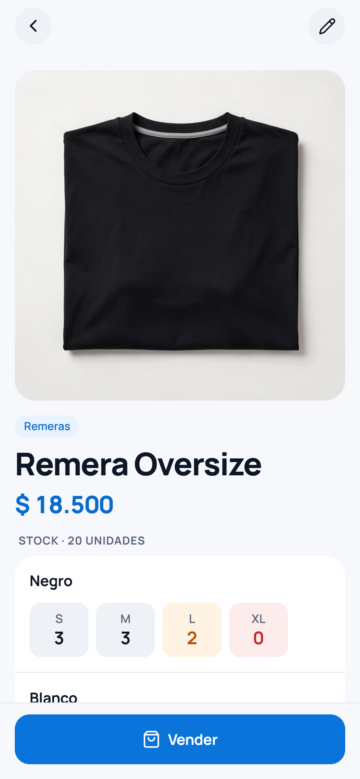 Pantalla de Invera: Stock